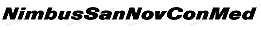 NimbusSanNovConMed W字体转换